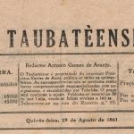 O 1º editorial da imprensa taubateana