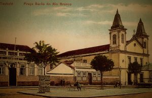 Postal do Palácio Episcopal e Igreja do Rosário - Acervo AMPAH